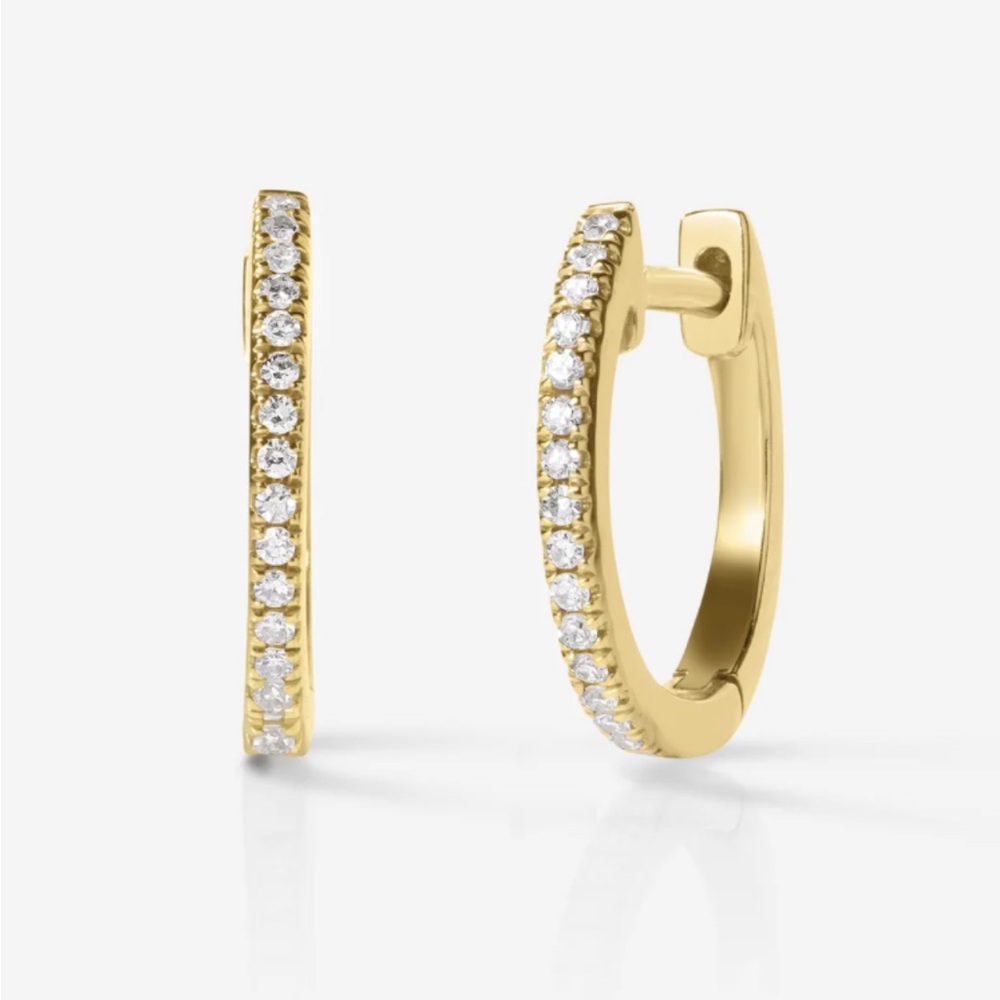 Ring Concierge Diamond Huggies 14K Yellow Gold- Pair